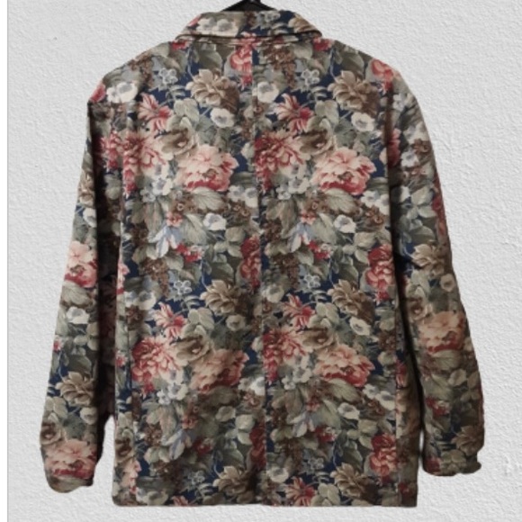 Vintage Floral Denim Blazer by Gotcha Covered Sz.M - Picture 2 of 7